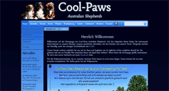 Desktop Screenshot of cool-paws.de