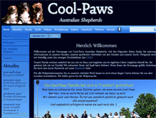 Tablet Screenshot of cool-paws.de